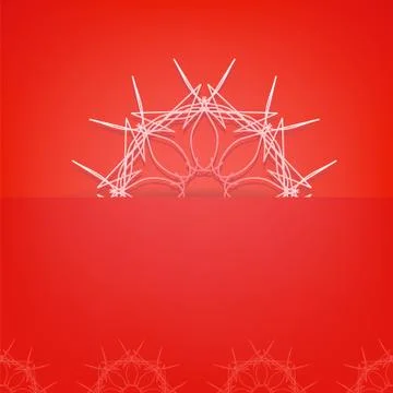 Red Geometric Pattern Stock Illustration