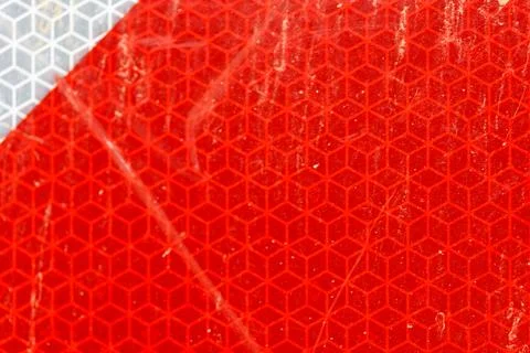Red Geometric Pattern Reflective Surface Stock Photos