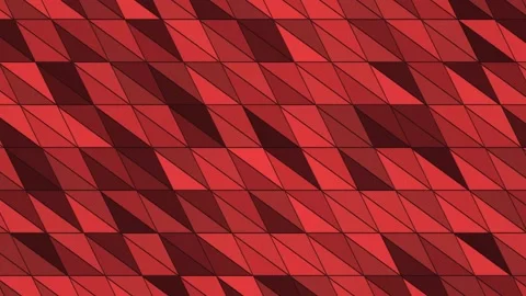 Red geometric pattern with triangles in a design Stock Footage 338226904