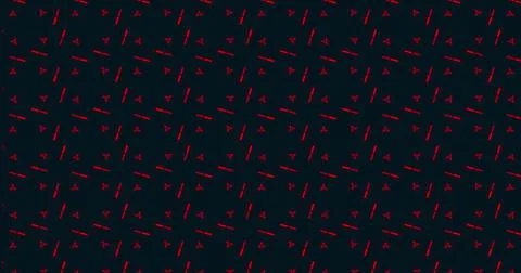 Red geometric patterns forming grid over dark background in image 스톡 사진