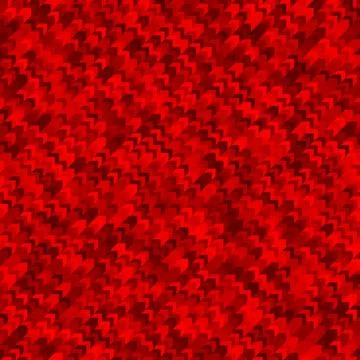 Red geometric seamless arrows pattern. Textured polygonal abstract backdrop.  Illustrazione stock