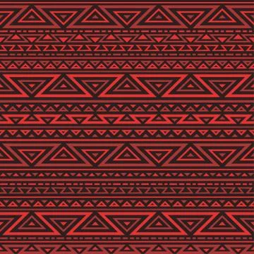 Red geometric seamless background. Stock Illustration