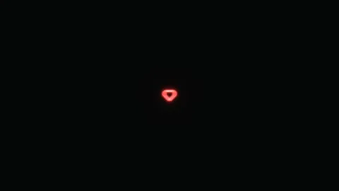 Red geometric shape on black background with simple design Stock Footage 339339329