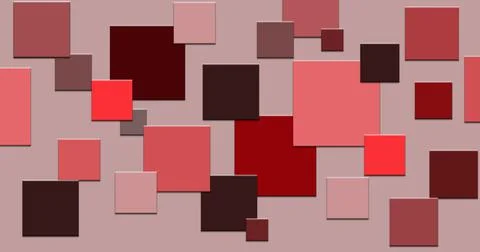 Red geometric shape structure for art banner design Stock Illustration