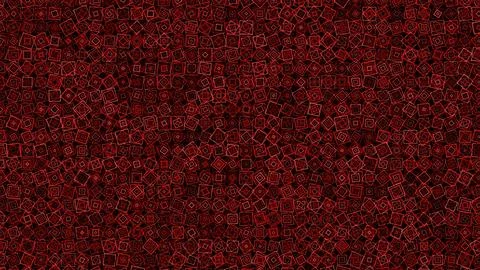 Red Geometric Squares Abstract Pattern Background Stock Illustration