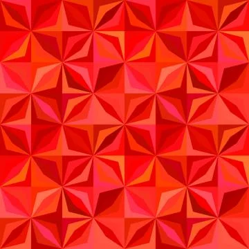 Red geometric striped shape tile mosaic pattern background Stock Illustration
