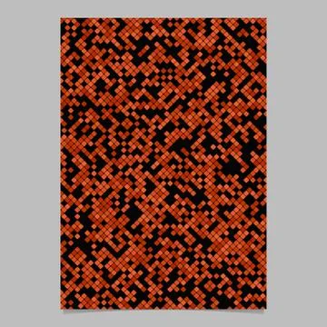 Red geometrical diagonal rounded square pattern background page template Illustrazione stock