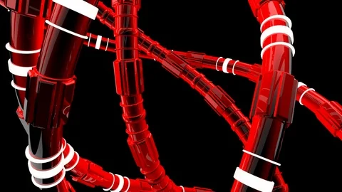 Red Giant 01 Looping Animation Video stock 73586049
