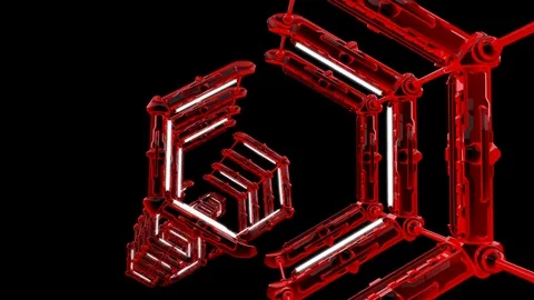 Red Giant 07 Looping Animation Stock Footage 73586568
