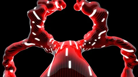 Red Giant 19 Looping Animation Video stock 73603699