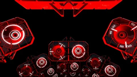 Red Giant 48 Looping Animation Stock Footage 73606429