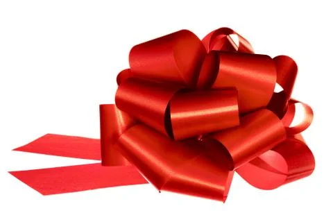 Red Gift bow Stock Photos