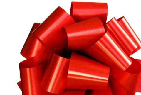 Red Gift bow Stock Photos