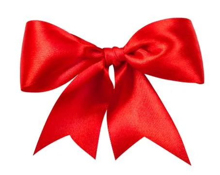 Red gift bow Stock Photos
