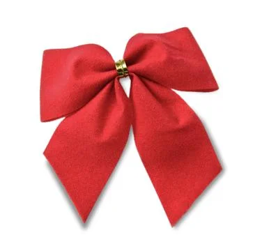Red gift bow Foto stock