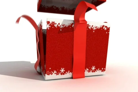 Red Gift Box Stock Footage 801576