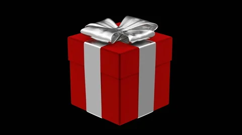 Red gift box Video stock 56047380
