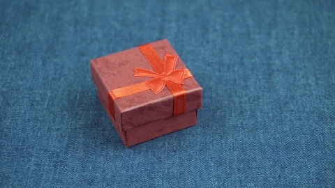 Red gift box Stock Footage 102927691