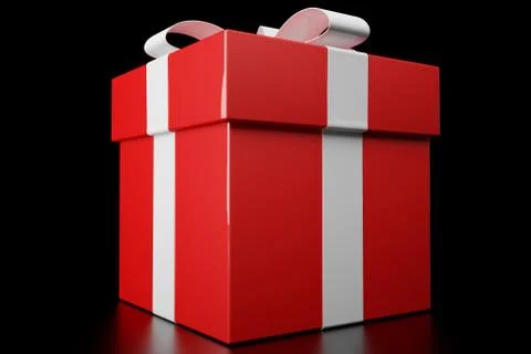 Red gift box Stock Illustration