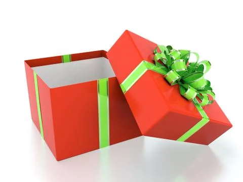 Red gift box Stock Illustration