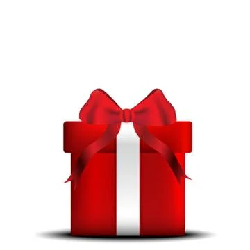 Red gift box Stock Illustration