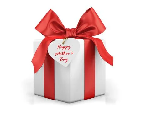 Red gift box 库存插图