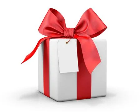 Red gift box Illustrazione stock