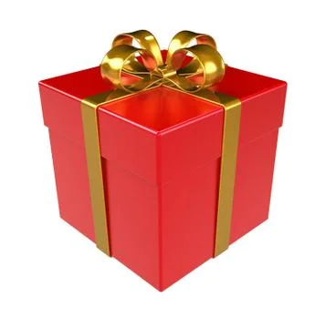 Red Gift Box. Stock Illustration