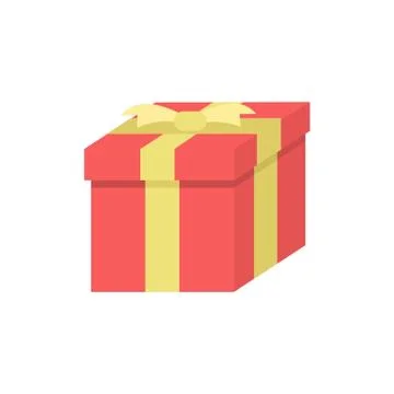 Red Gift Box Stock Illustration
