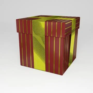 Red gift box Stock Illustration