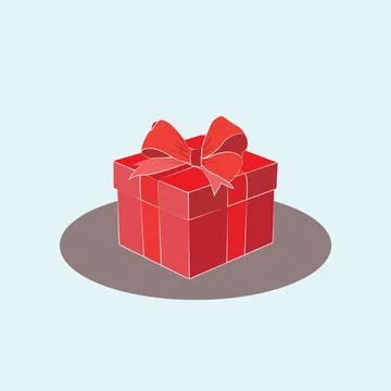 Red Gift Box illustration EPS Vector イラスト素材