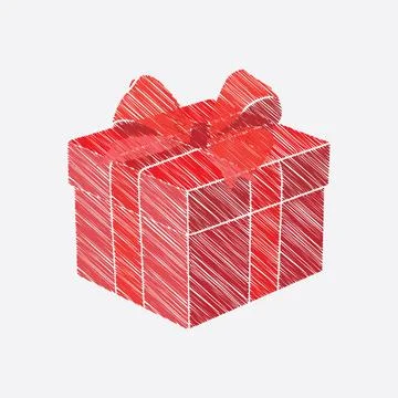 Red Gift Box illustration EPS Vector 스톡 일러스트