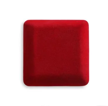 Red gift box, isolated Stock Photos