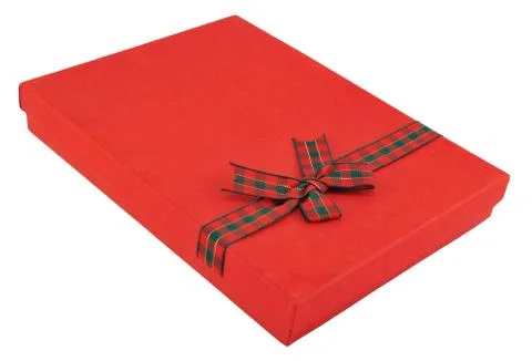 Red gift box Stock Photos