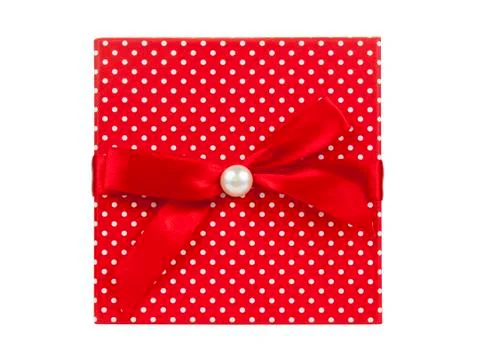 Red gift box Stock Photos