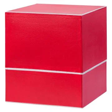 Red gift box Stock Photos