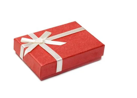 Red gift box Stock Photos