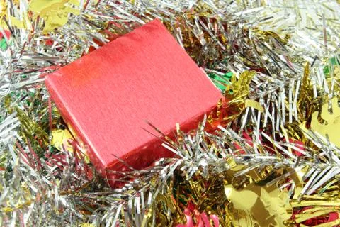 Red gift box Stock Photos