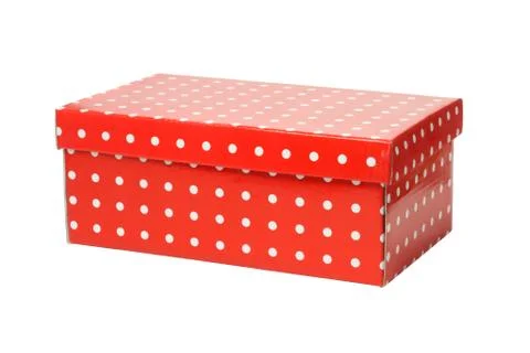 Red gift box Stock Photos
