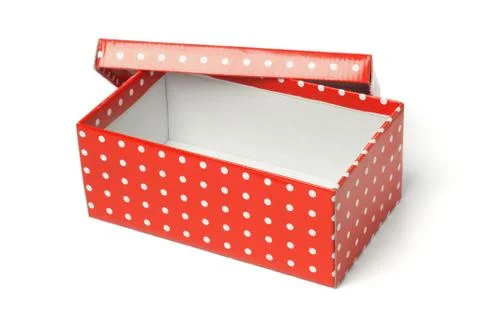 Red gift box Foto stock