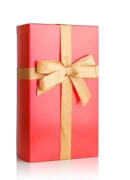 Red gift box Stock Photos