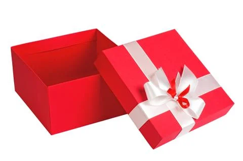 Red gift box Stock Photos