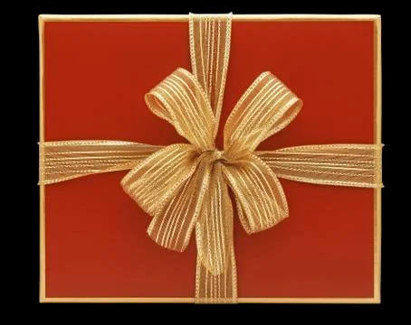 Red gift box Stock Photos