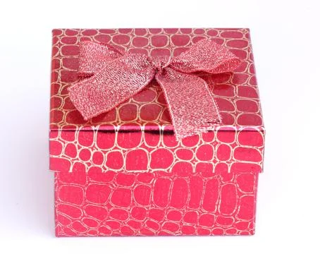 Red gift box Stock Photos
