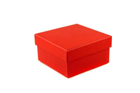 Red gift box Stock Photos