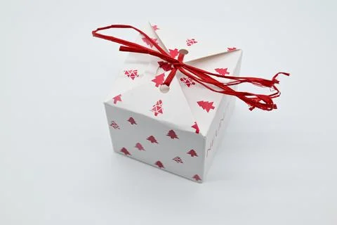 Red gift box Stock Photos
