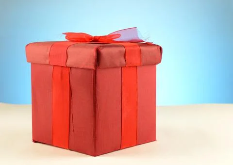 Red Gift Box Stock Photos