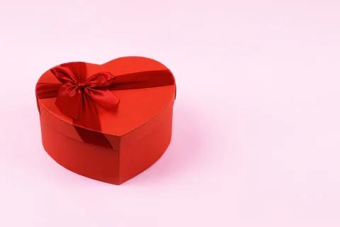 Red gift box Foto stock