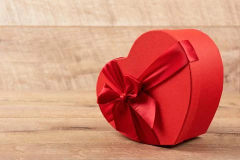 Red gift box Stock Photos