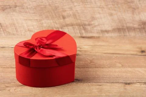Red gift box Stock Photos